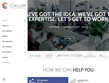Tablet Screenshot of ciklum.com